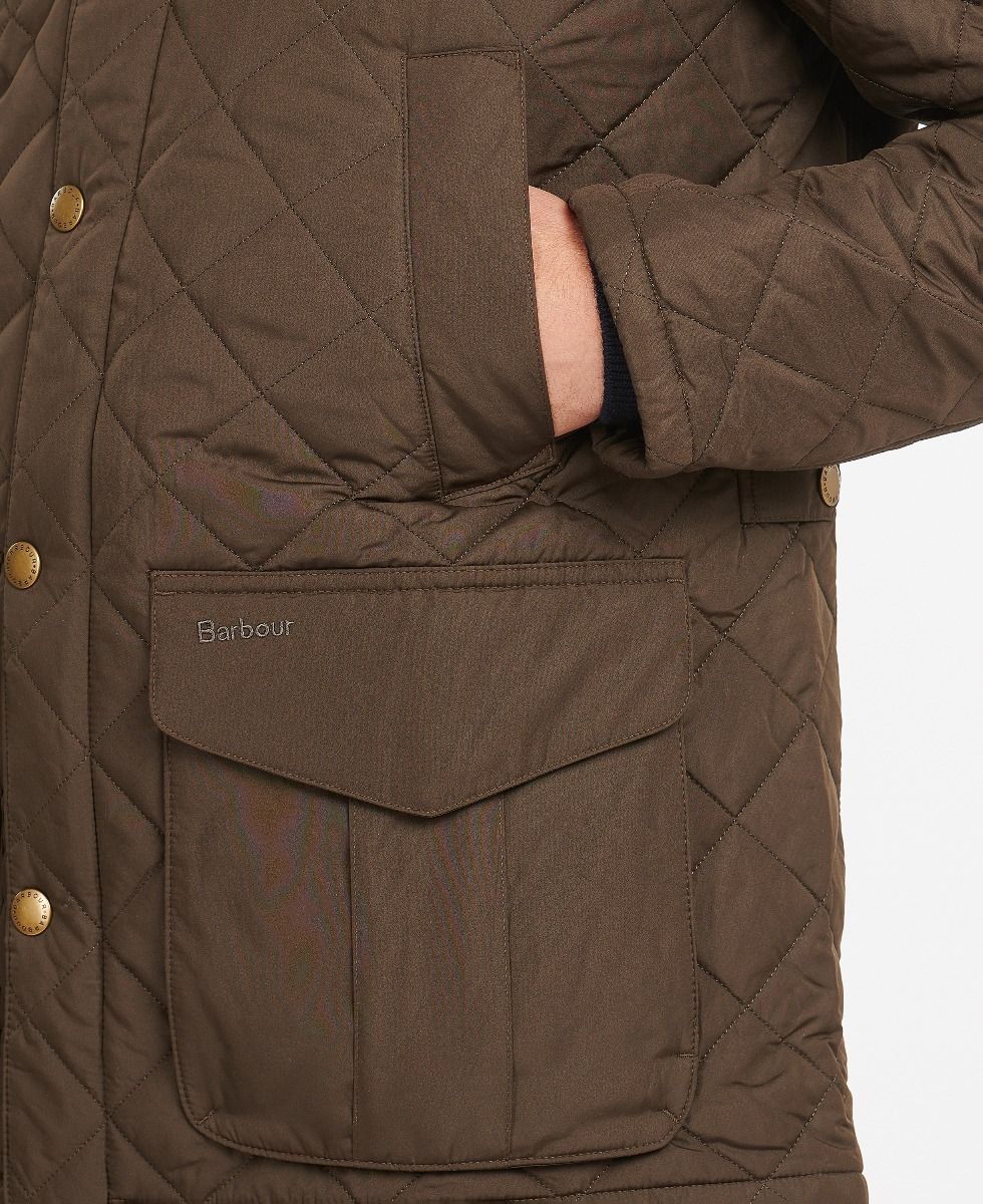 Devon Quilted Jacket - Olive