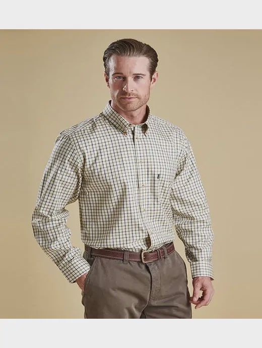 Men's Sporting Tattersall Shirt - Navy/Olive