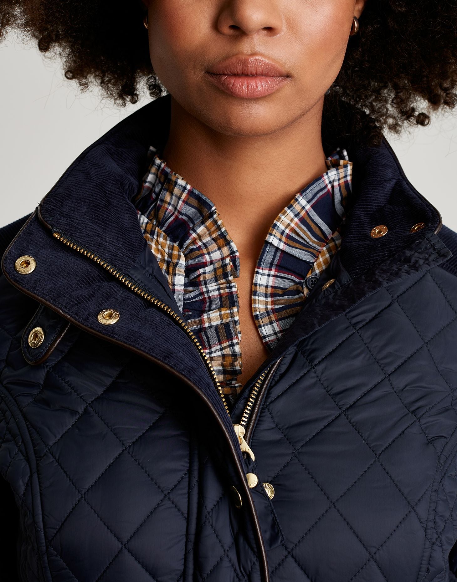 Joules - Women's Newdale Quilted Jacket - MARINE NAVY