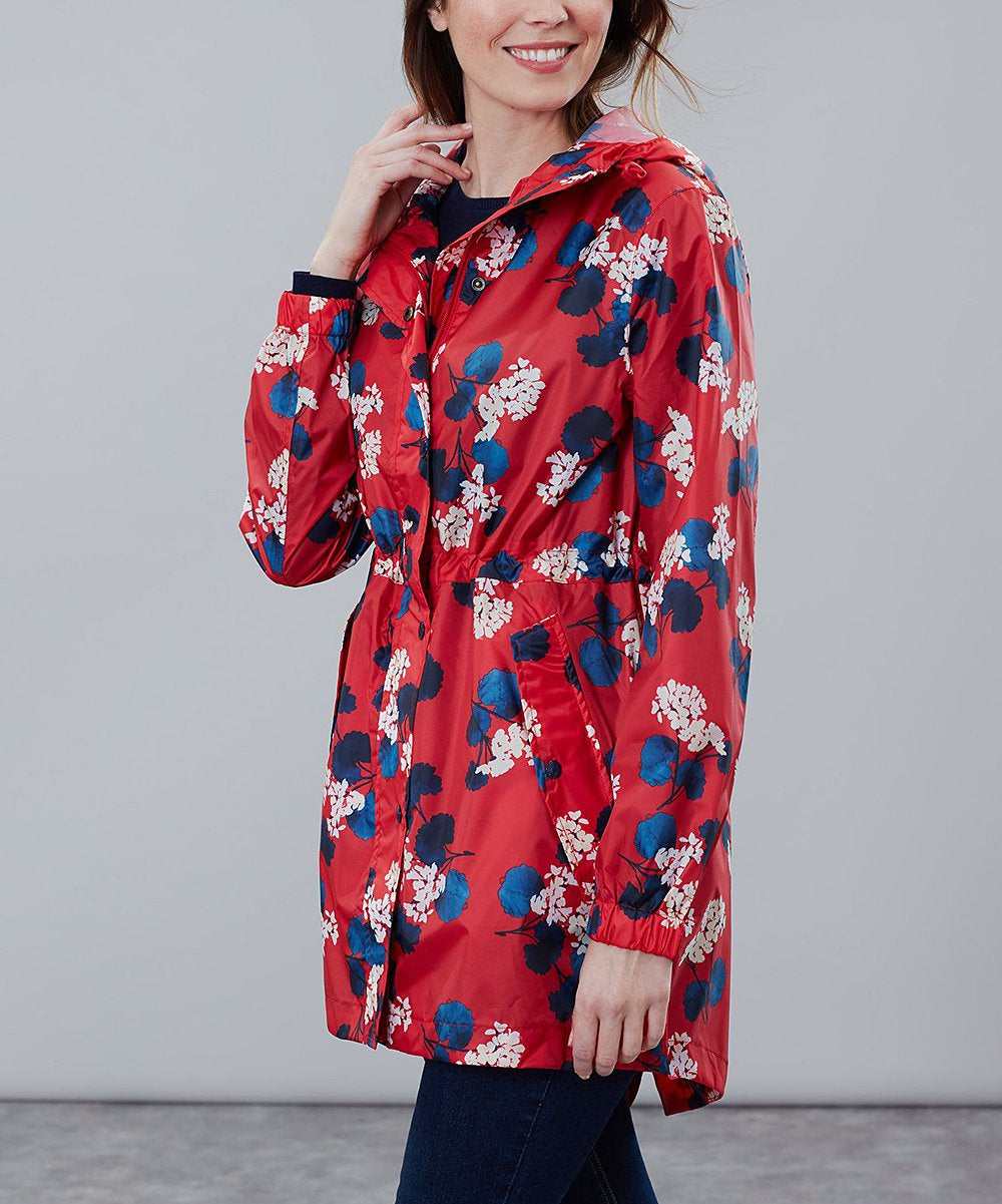 Golightly Printed Waterproof Packaway - Red Lily Pad